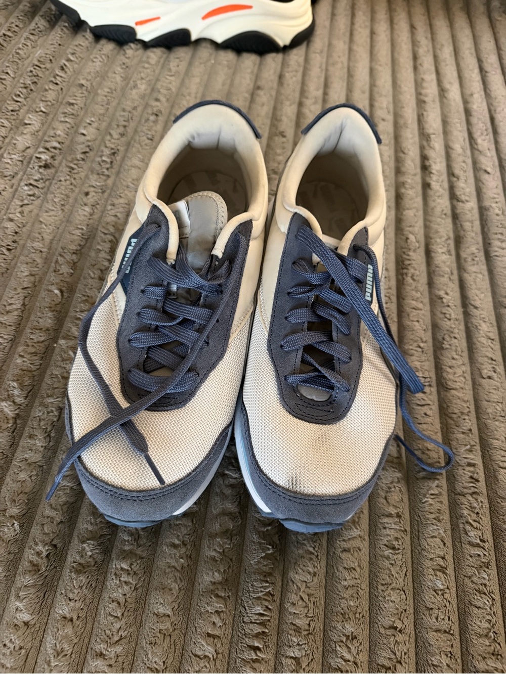 Blue, white, and gray sneakers- Puma